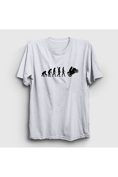 Presmono Μπλουζάκι αγώνων μοτοσικλετών Evolution Unisex White - 441913 ττ
