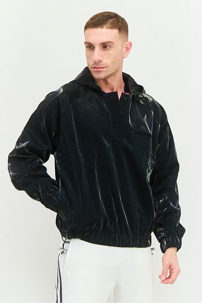 adidas Men Sportswear Fit Long Sleeve Outdoor Jacket, Black