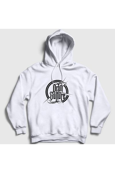 Presmono Φούτερ με κουκούλα Unisex White Logo V2 Orbit Culture