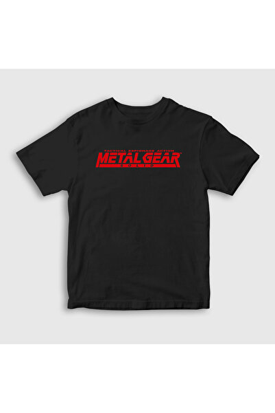 Presmono Metal Gear Solid Unisex Dječje T-shirt - Crni Logo 465649tt