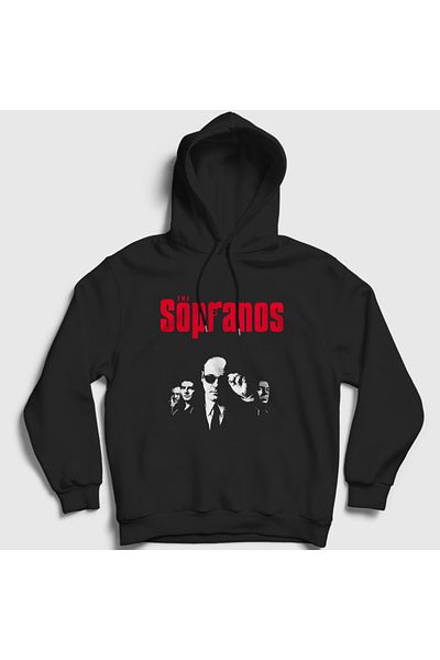Presmono Φούτερ με μαύρη κουκούλα Gang Sopranos Unisex - 469487 tt