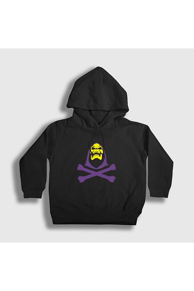 Presmono Черен унисекс детски суитшърт с качулка - Skeletor Skeletor He Man 434017tt
