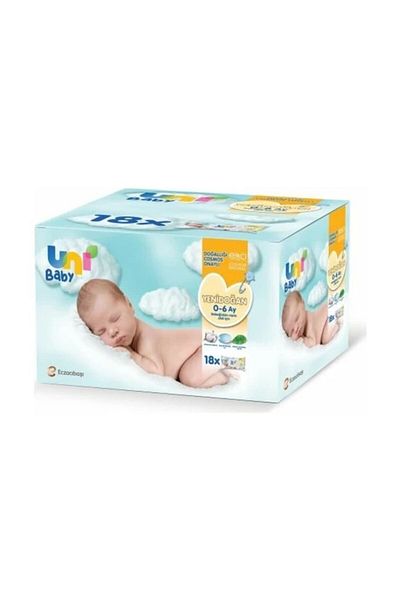 Uni Baby Newborn Wet Wipes Set 40 Pieces 18 Pieces