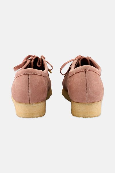 CLARKS Women Standard Wallabee Slip On Casual Shoes, Blush Pink