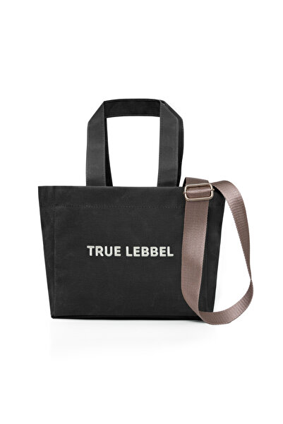 True LebbeL Siyah Mumlu Kanvas Çanta - Unisex, Günlük Kullanım İçin Su Geçirm...