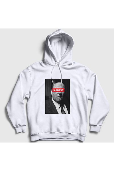 Presmono Φούτερ Tony Soprano Unisex με λευκή κουκούλα - Gabagool 469413 ττ