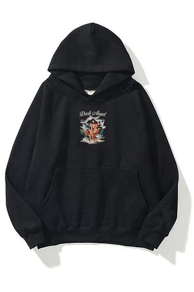 Trendiz Unisex Dark Angelhoodie Μαύρο