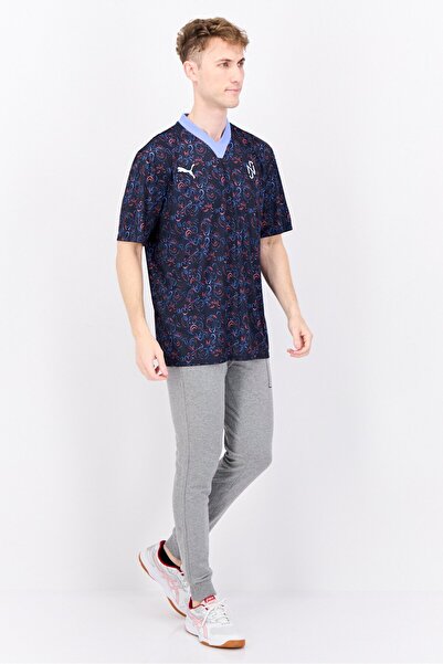 Puma Puma x NJR Men Sportswear Fit Short Sleeve Neymar JR Football Jersey, Multicolor