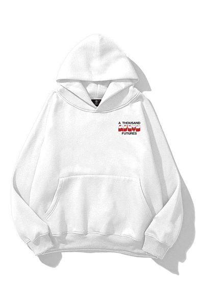 Trendiz Λευκό Unisex Φούτερ Tokyo Apple