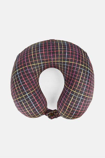 Miamica Unisex Travelling Memory Foam Neck Pillow 30 X 30 Cm, Multicolor