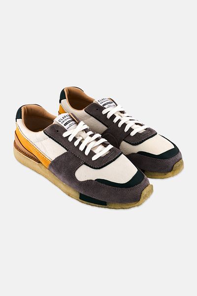 CLARKS Men Standard Torrun Lace Up Shoes, Grey