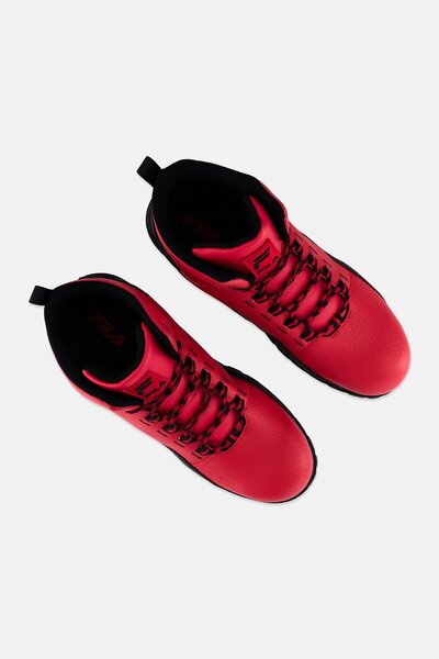 FILA Men Derail Lace Up Outdoor Boots, Red
