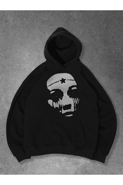 Cupla Μαύρο φούτερ Star Face Unisex