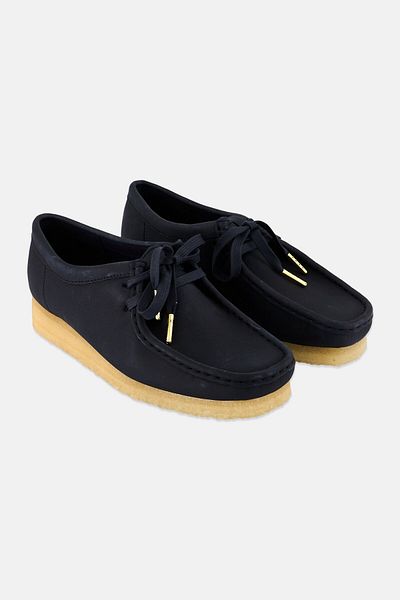 CLARKS Women Standard Wallabee Lace Up Casual Shoes, Navy