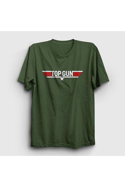 Presmono Μπλουζάκι Unisex Khaki με λογότυπο Tom Cruise Pilot - Top Gun 460110 ττ