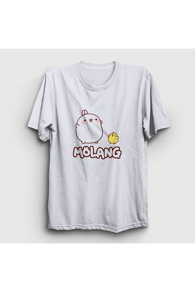 Presmono Unisex Λευκό μπλουζάκι "Friend" Molang Piu Piu Molang - 464818 ττ