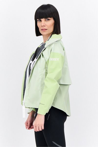 adidas Women Sportswear Fit Long Sleeve Outdoor Jacket, Lime