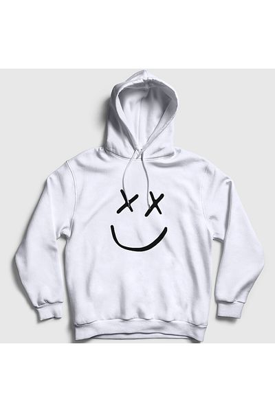 Presmono Φούτερ με λογότυπο Louis Tomlinson Unisex με λευκή κουκούλα - 459440 ττ