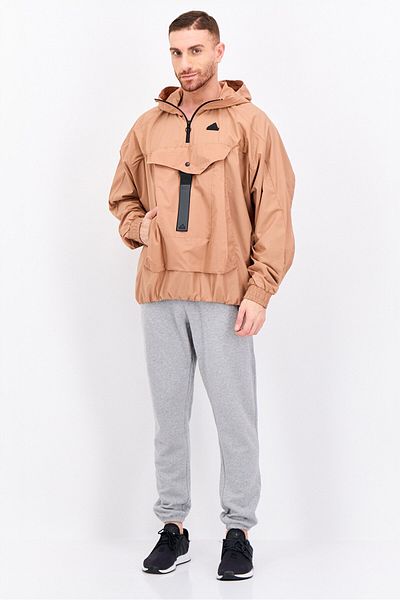 adidas Men Sportswear Fit Long Sleeve Outdoor Jacket, Light Brown
