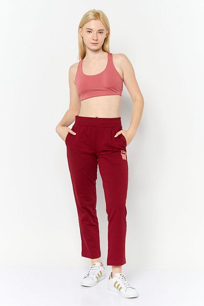 Puma Women Regular Fit Outdoor Sweatpants, Maroon