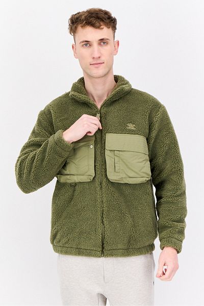 adidas Men Sportswear Fit Long Sleeve Outdoor Jacket, Olive