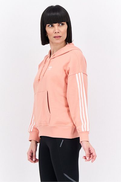 adidas Women Sportswear Fit Long Sleeve Outdoor Hoodies, Peach