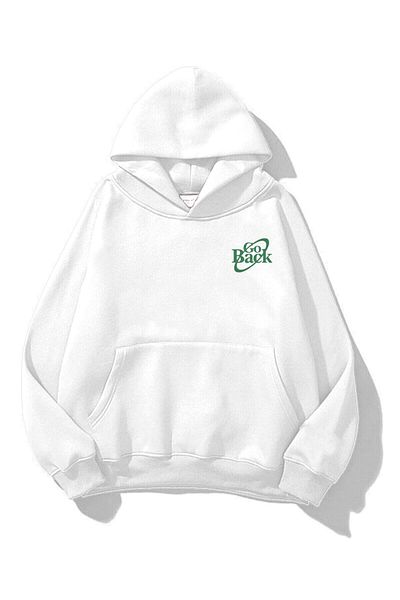 Trendiz Φούτερ Unisex Let&#39;s Go Back Hoodie White