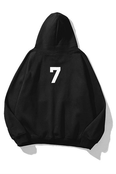 Trendiz Unisex φούτερ ABC Hoodie Μαύρο