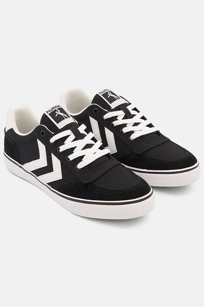 hummel Men Stadid Low Lace Up Casual Shoes, Black Combo