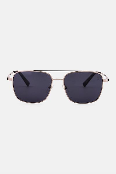 Timberland Men Tb930308d59 Square Sunglasses, Sliver