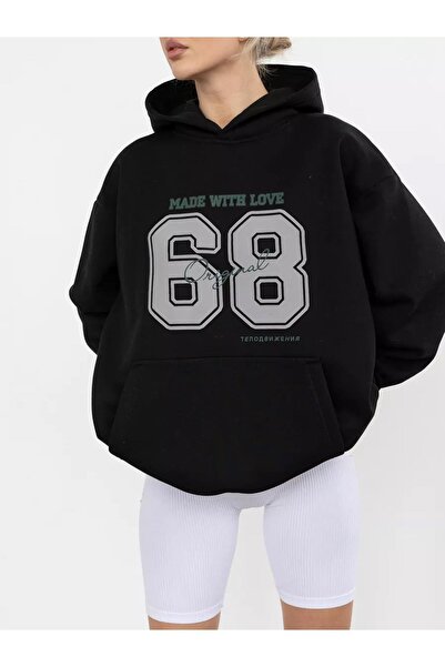 Cupla Unisex 68 Made with Love Φούτερ Μαύρο