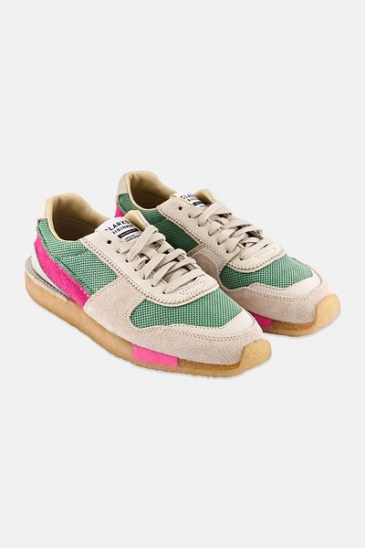 CLARKS Women Standard Lace Up Casual Shoes, Pink