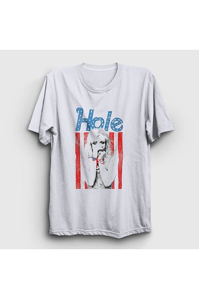 Presmono Μπλουζάκι Courtney Love Hole Unisex Λευκή Μουσική - 475451 ττ
