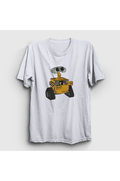 Presmono Unisex Λευκό χαριτωμένο μπλουζάκι Wall E Eve 427218 ττ