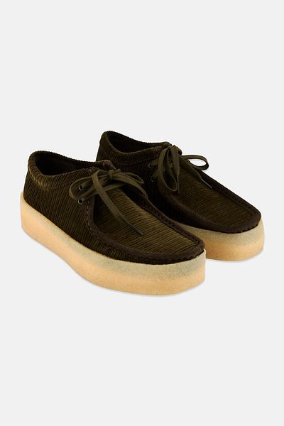 CLARKS Men Wallabee Lace Up Casual Shoes, Olive