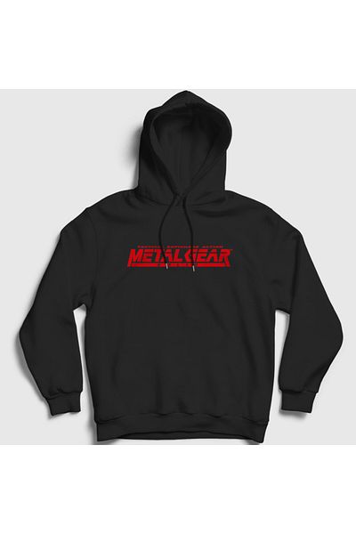 Presmono Φούτερ με μαύρη κουκούλα Metal Gear Solid Unisex - 465677 ττ