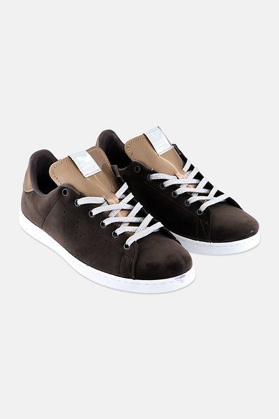 Victoria Women Suede Lace Up Tennis Shoes, Dark Grey