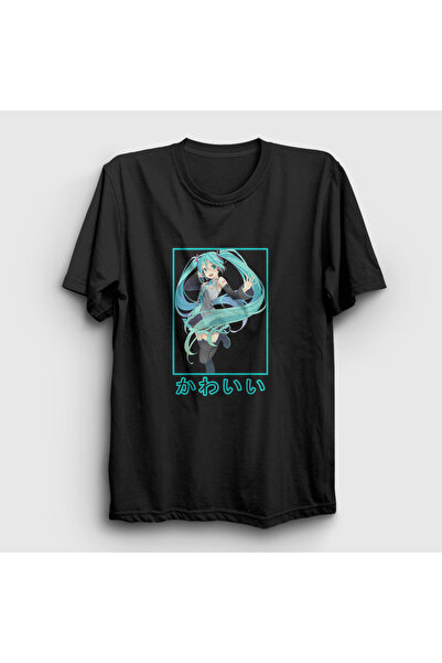 Presmono Miku Hatsune unisex crna T-shirt - 439443tt