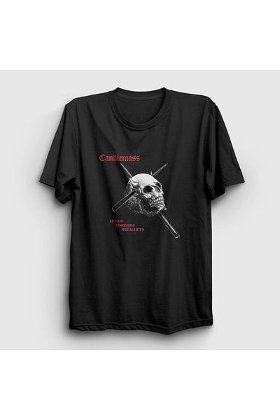 Presmono Μαύρο μπλουζάκι Epicus Candlemass Unisex - 438223 ττ