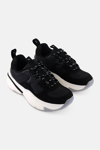Victoria Women Lace Up Training Shoes, Black