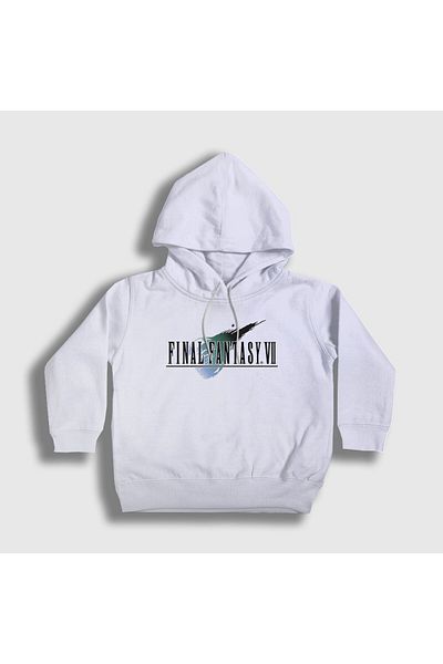Presmono Παιδικό φούτερ Final Fantasy VII Unisex - Λευκό, με κουκούλα, λογότυπο 436082 ττ