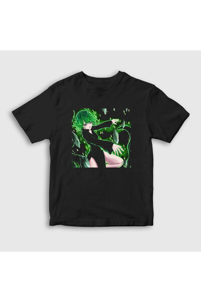 Presmono One Punch Man unisex dečja T-shirt - crna Tatsumaki, 444649tt