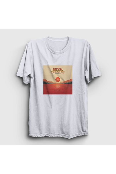 Presmono Μπλουζάκι Unisex Λευκό Μαύρο Ήλιο Κόκκινο Μαύρο Country Communion - 449938 ττ