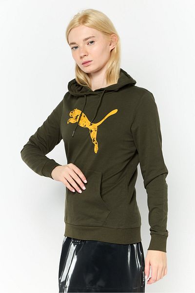 Puma Women Regular Fit Long Sleeve Outdoor Hoodie, Green