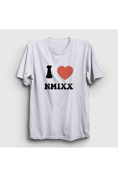 Presmono I Love Nmixx Unisex Λευκό K Pop T-Shirt - 435458 ττ