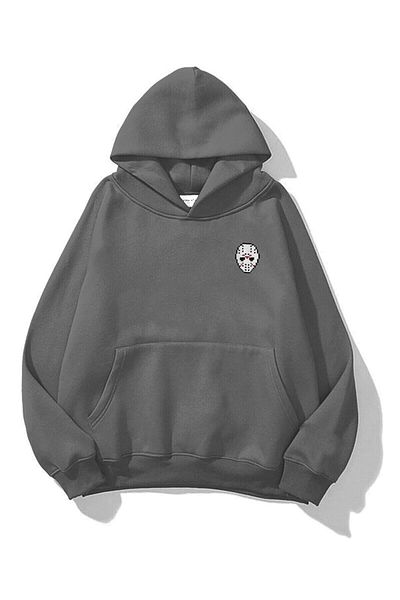 Trendiz Unisex φούτερ Jason Hoodie Anthracite