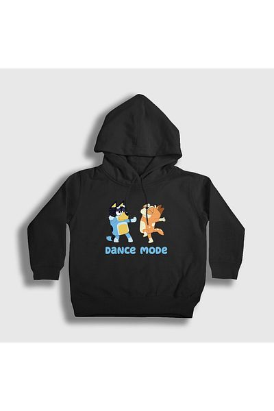 Presmono Детски унисекс суитшърт с качулка и черно-синьо Dance Mode Bandit Chili - 446361tt