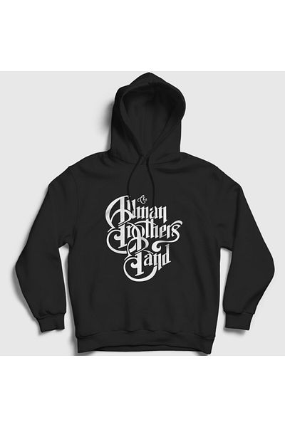 Presmono Унисекс черен суитшърт с качулка The Allman Brothers Band - 465980tt