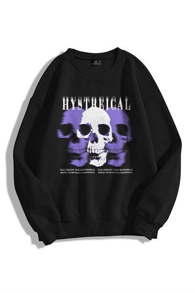 Trendiz Φούτερ με κουκούλα Unisex Hysterical Crew Neck