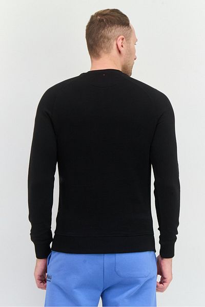 Penfield Men Crew Neck Brand Logo Long Sleeves Sweatshirt, Black